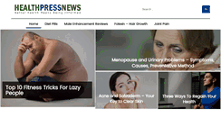 Desktop Screenshot of healthpressnews.com